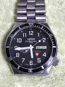 希少　ヴィンテージ ルクソール フロッグマン 200m ダイバー　Luxor Frogman sinn Heuer 