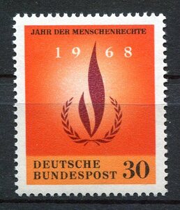 BX-2◇西ドイツ　1968年　国際人権年　1種完　NH