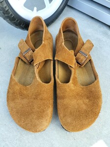 廃盤 美品 39 細幅 BIRKENSTOCK PARIS ビルケンシュトック パリ サンダル 靴 ナロー / ボストン ロンドン チューリッヒ アリゾナ スエード