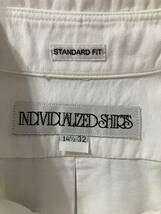 INDIVIDUALIZED SHIRTS USA製 　白　ボタンダウンシャツ 141/2 インディビデュアライズド①_画像3