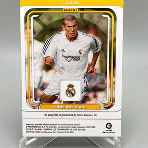 【5枚限定】2022-23 Panini Chronicles Contenders Zinedine Zidane 直筆サインカード Auto Real Madridの画像2