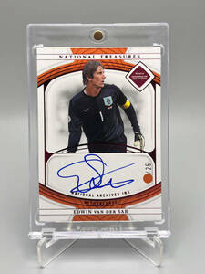 【25枚限定】2022 Panini National Treasures ファン・デル・サール Edwin Van Der Sar 直書き 直筆サインカード Auto