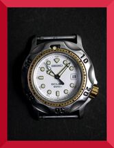 セイコー SEIKO スキューバ SCUBA 200m クォーツ 3針 デイト 3E25-0A10 女性用 レディース 腕時計 x12 稼働品_画像1