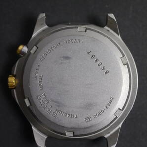 セイコー SEIKO KINETIC 3針 デイト チタン 5M42-0G00 男性用 メンズ 腕時計 x45 稼働品の画像5