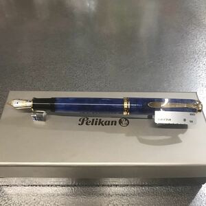 ●ペリカン M800 ブルーオブルー 新品 18金 ニブサイズM(ペン先太さ中字)●Pelikan M800 blue o blue brand new 18k nibu sizeM