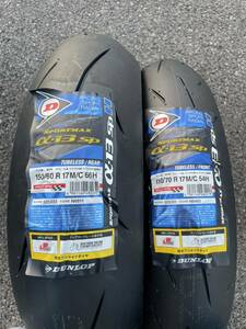 【新品】DUNLOP α-13 SP Hレンジ レースタイヤ CBR250RR YZF-R25 【F 110/70HR17 , R 150/70HR17 】JP250