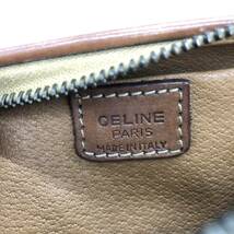 【美品】CELINE セリーヌ マカダム柄 ポーチ ミニポーチ 化粧ポーチ コスメポーチ ブラウン ダークブラウン レディース ブランド_画像7