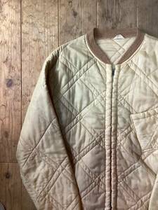 60年代ビンテージ★ジョッキー社製 ナイロン キルティングジャケット M ヴィンテージ Jockey Quilting JKT シアーズ ヘインズ ラッセル