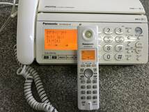 【中古品】 Panasonic パナソニック KX-PW320-W FAX電話機 子機1点つき_画像2