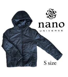 nano・universe 中綿 ジャケット フード ブラック 黒 アウター ナノユニバース NUC51BZ0824TY 長袖 メンズ Sサイズ 