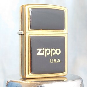 1111円～ ZIPPO 美品 ウルトラライトブラック ゴールド ソリッドブラス SOLID BRASS 真鍮 ジッポ 1994 ジッポー オイルライターGOLD Color 