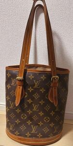 LOUIS VUITTON ルイヴィトン モノグラム プチバケット バケットPM バケツ型 M42238 ショルダーバッグ トートバッグ ハンドバッグ 