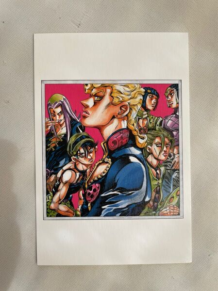 新品 ジョジョ展 2012 ポストカード　第五部 ジョルノ ブチャラティ