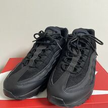 1円スタート NIKE AIR MAX 95 ESSENTIAL エアマックス CI3705-001 BLACK DARK GREY トリプルブラックUS9 27cm _画像2