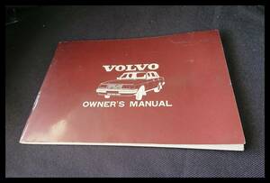 * Volvo 244GL owner manual owner's manual manual manual manual W-3614