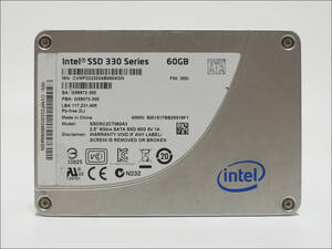 Intel 2.5インチSSD 330 SSDSC2CT060A3 60GB SATA #11955