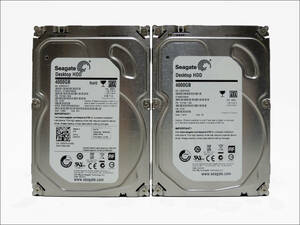 Seagate 3.5インチHDD ST4000DM000 4TB SATA 2台セット #11916