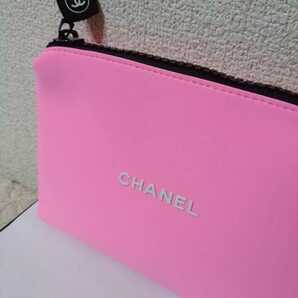 【新品 レア】シャネル ポーチ ピンク 化粧ポーチ CHANEL ノベルティ 非売品 コスメポーチ バッグインバッグ 小物入れ ネオプレンの画像2