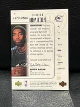 【NBA rare】 RICHARD HAMILTON SPx RC auto 1170/2500_画像2