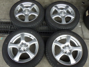 222-818　VIOLENTO　アルミホイール＆ラジアルタイヤ　185/60R16　2019年　4本セット　個人宅発送不可商品