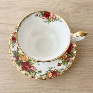 T391 美品 Royal Albert Old Country Rose ロイヤルアルバート カップ＆ソーサー C&S 食器の画像4