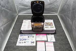 ZOJIRUSHI 象印マホービン★極め炊き NP-BI10KS 圧力IH炊飯器 5.5合 2021年製 炊飯ジャー 羽釜リングつきプラチナ厚釜★動作品 NR1038