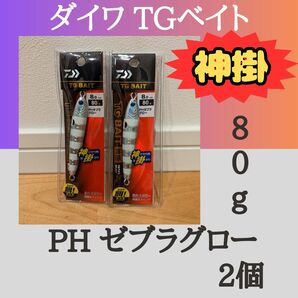 ダイワ ソルティガ TG ベイト 神掛 PHゼブラグロー 80g 2個セット