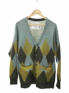 DAIRIKU ダイリク Argyle Mohair Knit Cardigan アーガイルモヘアニットカーディガン L 