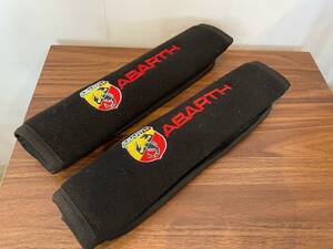 * ABARTH abarth seat belt cover 2 piece set secondhand goods!! *