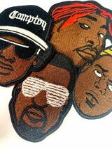 HIP HOP ヒップホップワッペンセット レジェンドワッペン4点セット アイロワッペン 刺繍ワッペン アイロンパッチ_画像2