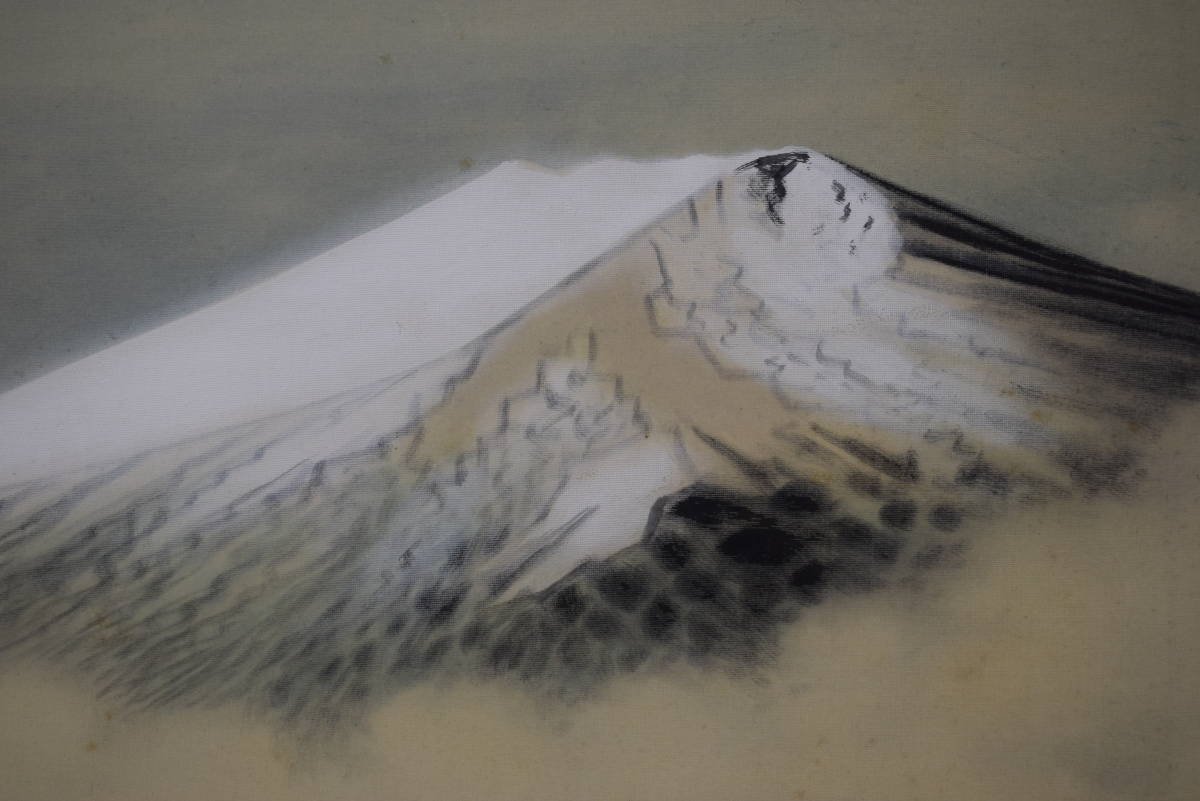 曻/富士山湖畔図//掛軸☆宝船☆Z-125, 絵画, 日本画, 山水, 風月