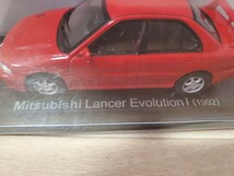 新品未開封 1/43 アシェット 国産名車コレクション ミツビシ ランサー エボリューション 1992 MITSUBISHI LANCER EVOLUTION 三菱 ランエボ _画像5
