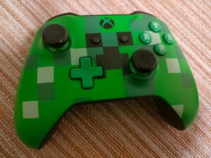 XBOXワイヤレスコントローラ マインクラフトVer. ファームウェア5.20.7.0 黒シリコンカバーおまけ