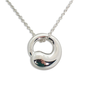 [ used ]TIFFANY/ Tiffany 925 Eternal Circle pendant / necklace [g234-93]