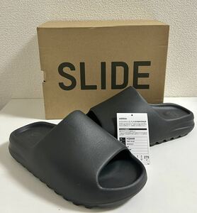 新品未使用 確実正規品 CONFIRMEDアプリ購入ADIDAS YEEZY SLIDE ONYX ブラック 黒 27.5cm 