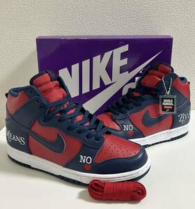 新品未使用 確実正規品 Supreme Osaka購入NIKE SB DUNK HIGH OG QS By ANY MEANS 27.5cm 