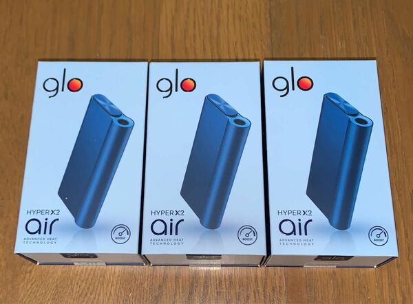 glo hyper air グロー ハイパー エア 3点セット 加熱式タバコ 軽量 薄型 新品未使用 未開封