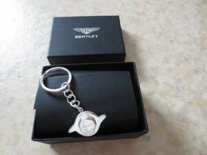  Bentley BENTLEY* original silver made key ring * Britain made * Bentley company official recognition made official license commodity * Continental GT* Rolls Royce 
