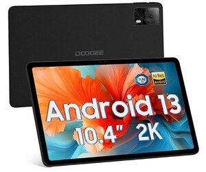 DOOGEE T20S タブレット 10.4インチ 2K IPS Android13 Unisoc616 15GB+128GB ブラック