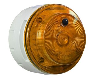 【防犯対策】LED警告灯 音声警告 電池式 ニコＵＦＯ ミューボ 黄色 「盗難侵入 警告」定価18000円 VK１０Ｍ－Ｂ０４ＪＹ－ＴＮ