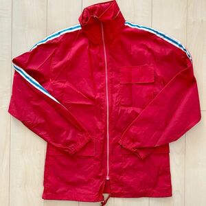 希少　レア　70-80s　Champion　チャンピオン　レトロ　ナイロンジャケット　シャカシャカ生地　メンズ　Oサイズ　レッド　ヴィンテージ