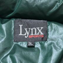 美品　Lynx GOLF　リンクス　肉厚　ダウンジャケット　ゴルフウェア　グリーン　メンズ　3Lサイズ　大きなサイズ_画像4