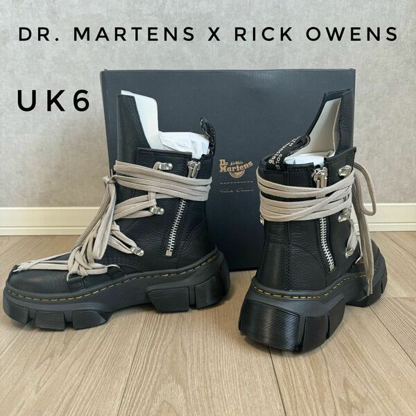 【入手困難・正規品★】DR. MARTENS X RICK OWENS 1460 DMXL レザー ブーツ UK6 ユニセックス