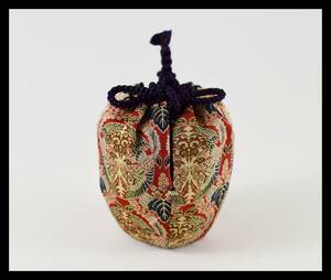 ^...^ middle tea caddy for . clothes .. direction phoenix circle writing . dragon . fine art woven thing silk tea utensils 