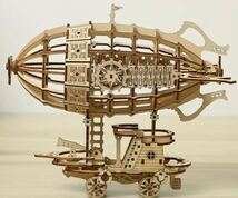 3D 立体木製パズル 飛行ボート_画像2