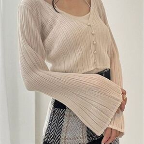 シアーカーデ&カップインキャミSET SNIDEL アイボリー