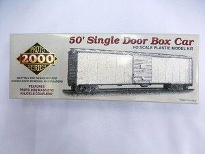 (HOゲージ)LIFE-LIKE TRAINS■50' Single Door Box Car プラスック製キット