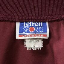 Letrell Sports USA製 アメリカ古着 袖ライン ジップ ナイロン系 ブルゾン ジャケット L_画像8