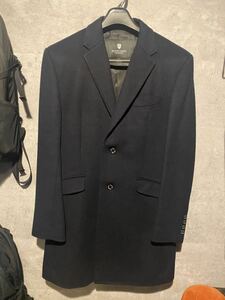 バーバリーブラックレーベル　BURBERRY BLACK LABEL トレンチコート　Lサイズ　ネイビー　紺