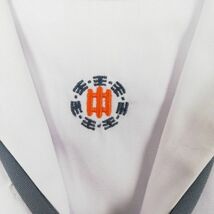 1円 セーラー服 スカート 紐タイ 上下3点セット 夏物 女子 学生服 熊本玉名中学 白 制服 中古 ランクC EY3807_画像5